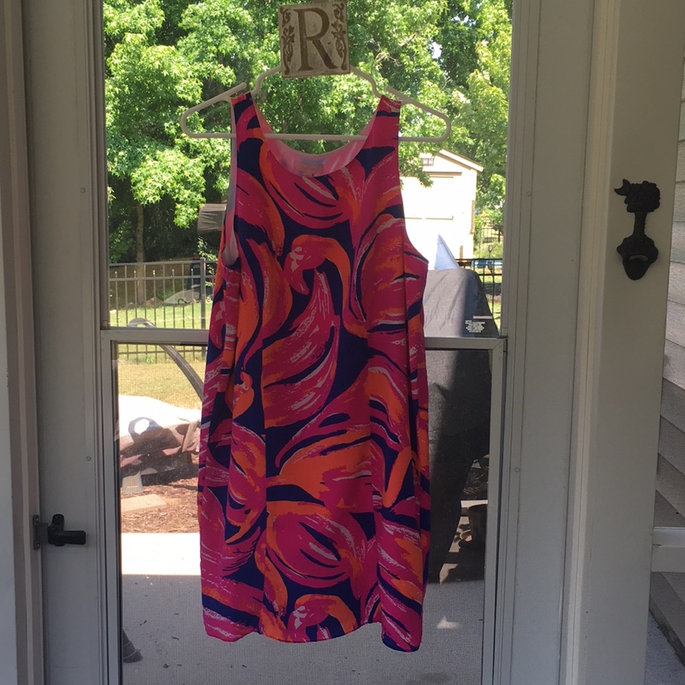 Lilly Pulitzer bright tropical dress